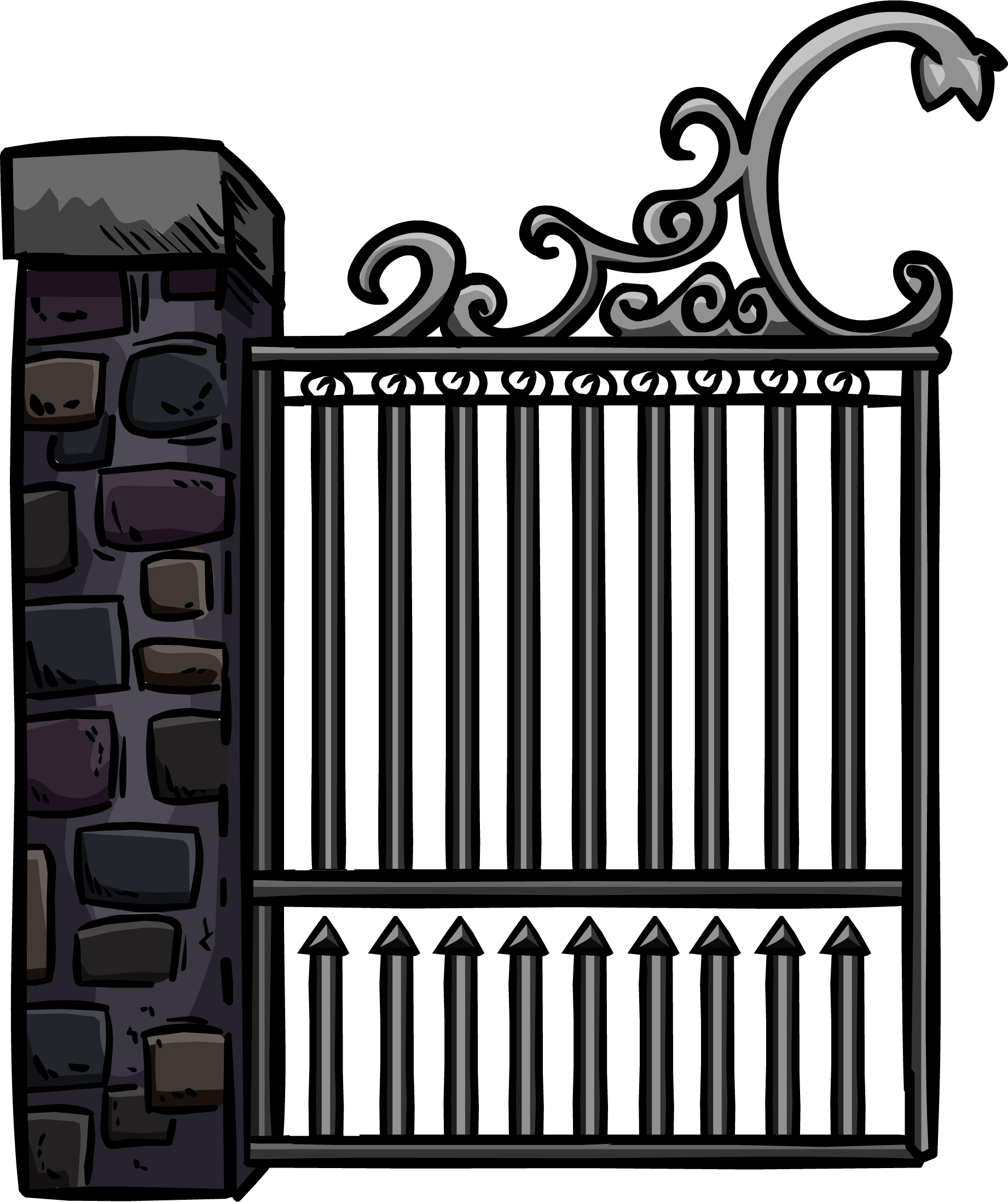 Gate Metal Transparent PNG Image