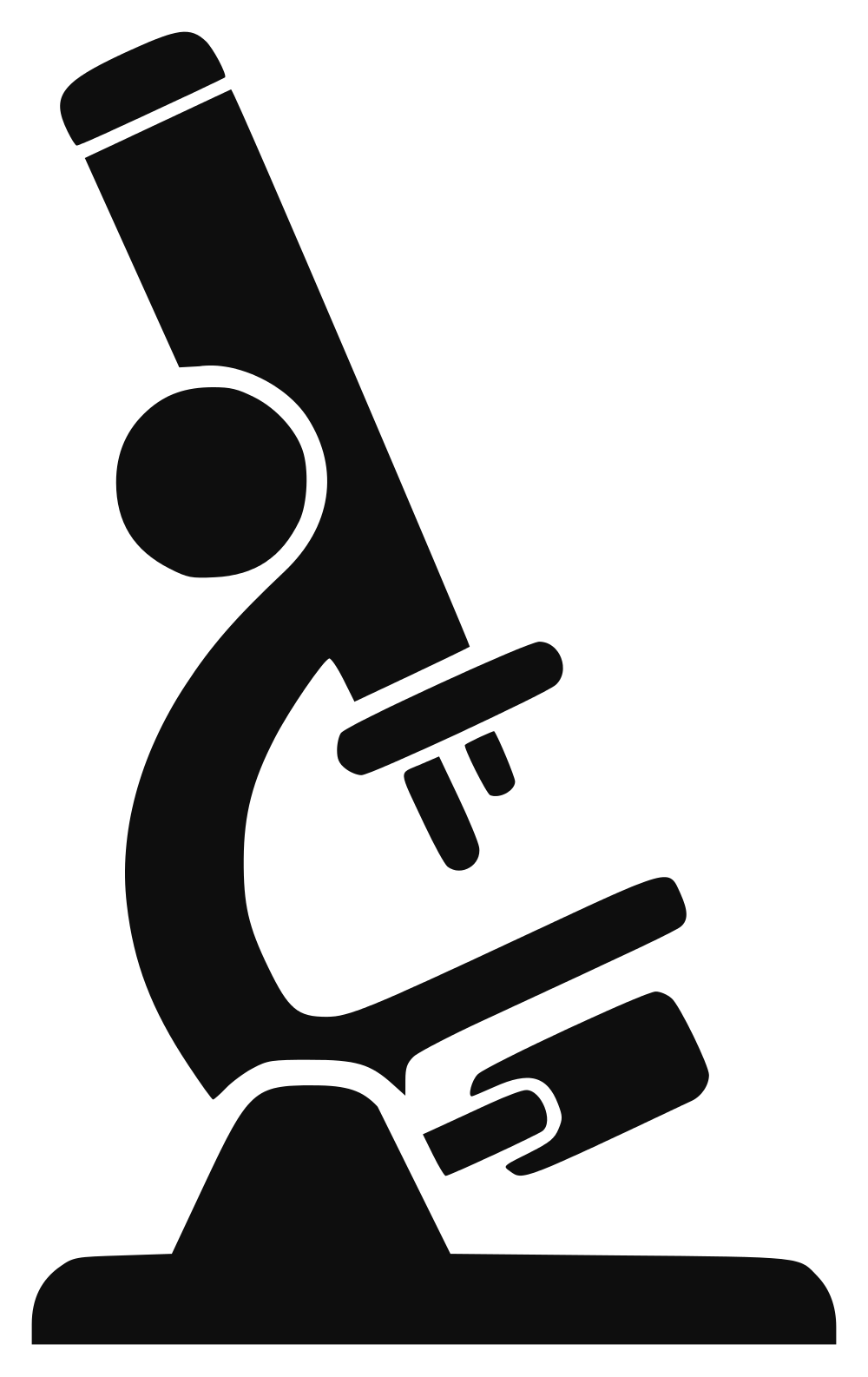Microscope Silhouette Transparent PNG Image