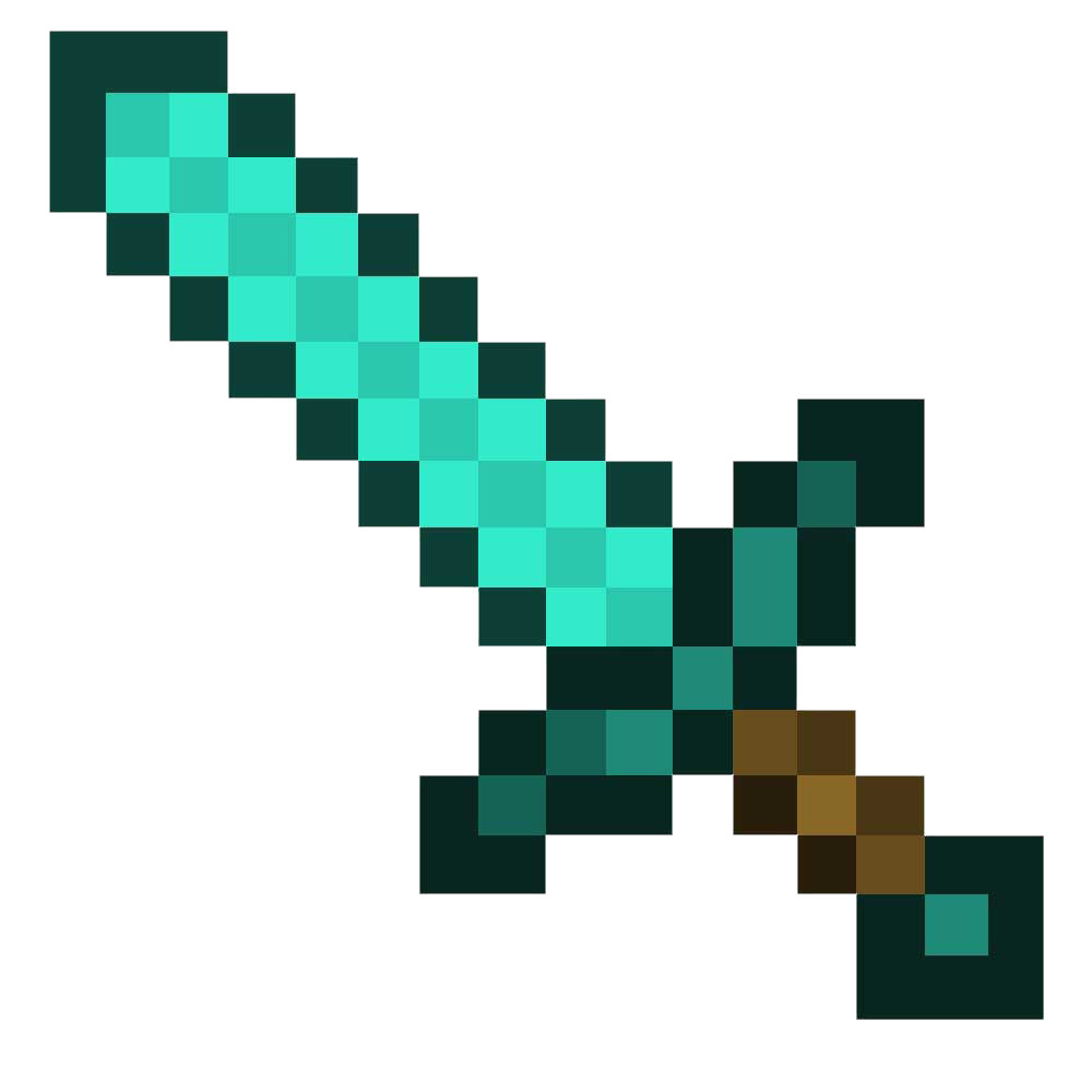 Minecraft Sword Transparent PNG Image