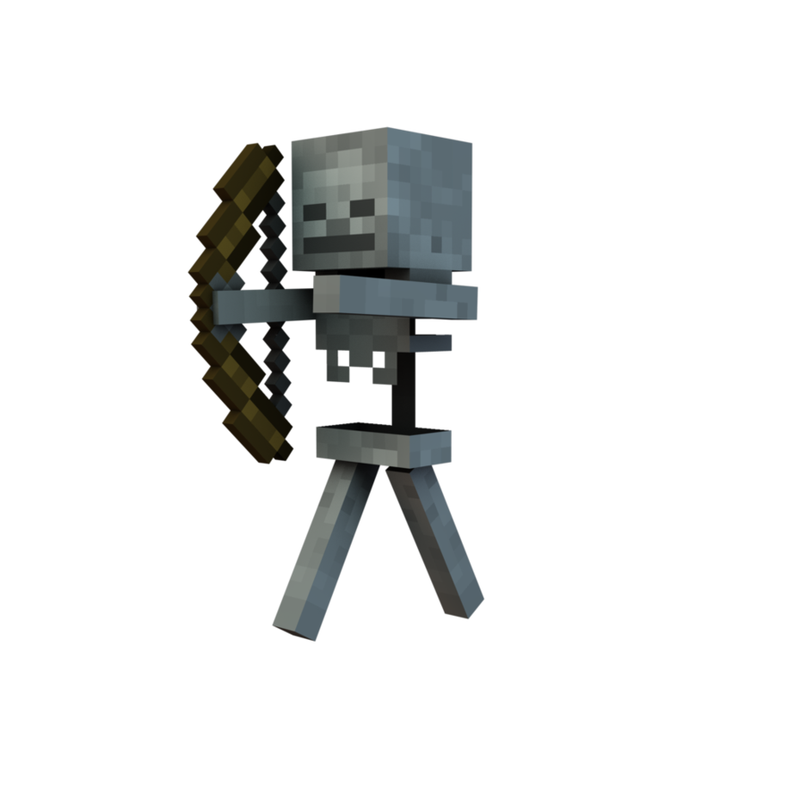 Minecraft Skeleton Transparent PNG Image