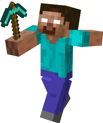 Minecraft Herobrine Transparent PNG Image