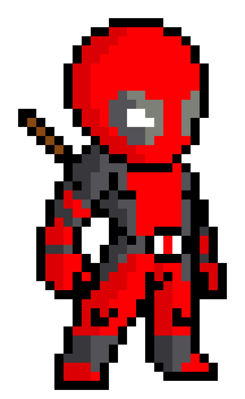 Symbol Deadpool Art Minecraft Pixel Transparent PNG Image