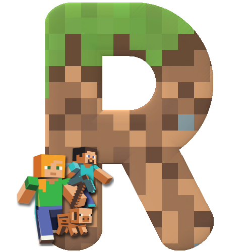 Alphabet Square Minecraft Letter Transparent PNG Image