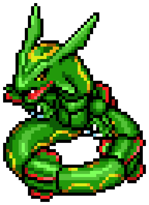 Minecraft Art Rayquaza Green Tree Transparent PNG Image