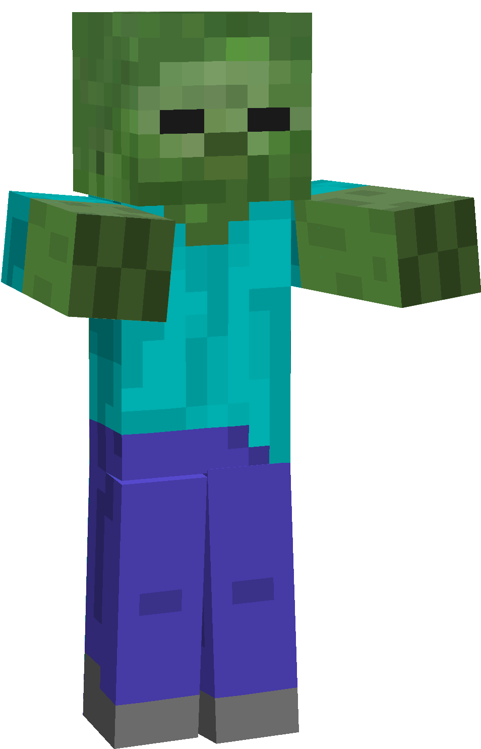 Minecraft Zombie Transparent PNG Image
