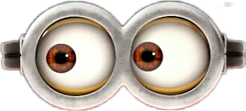 Minion Eyes Transparent PNG Image