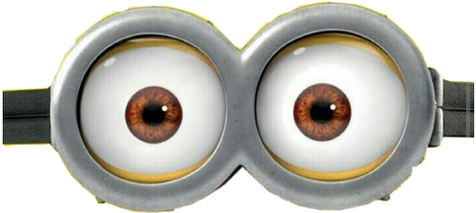 Minion Eyes Transparent PNG Image