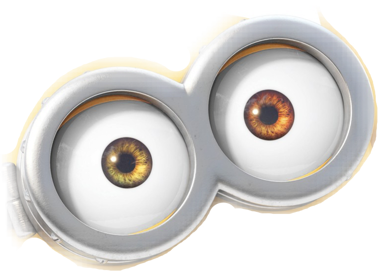 Minion Eyes Transparent PNG Image