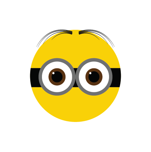 Minion Eyes Transparent PNG Image