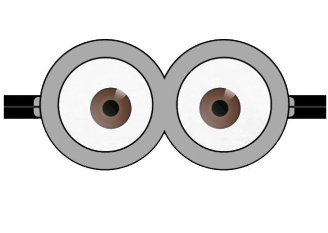 Minion Eyes Transparent PNG Image