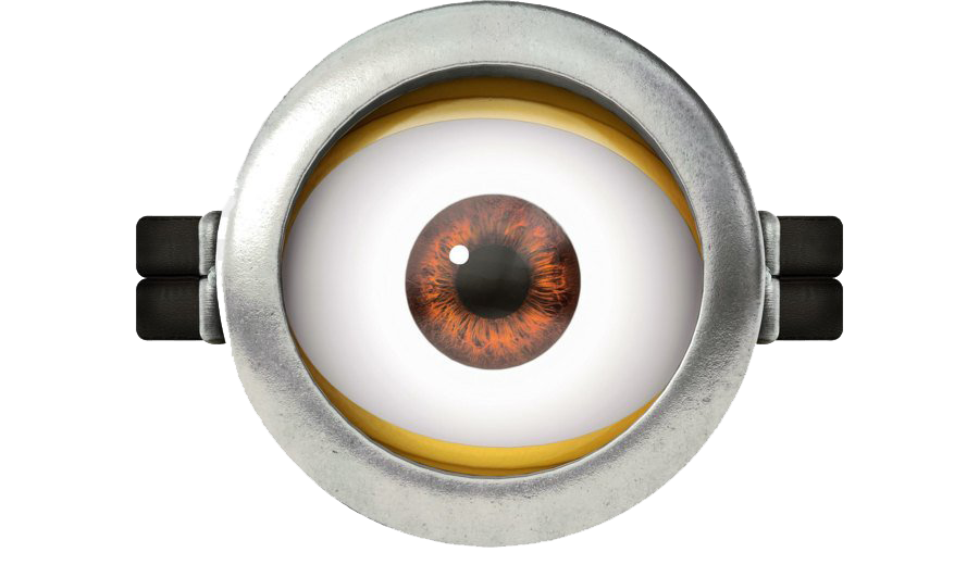 Minion Eyes Transparent PNG Image