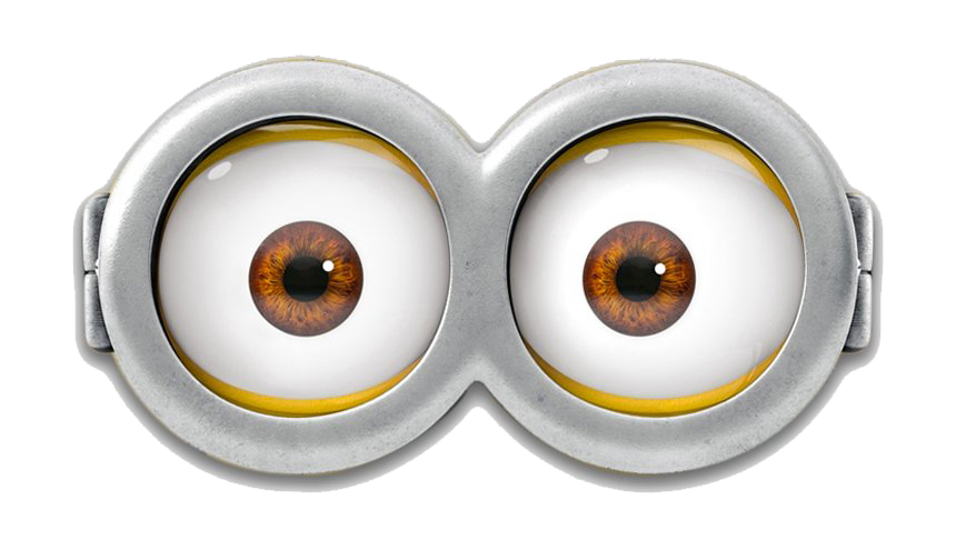 Minion Eyes Transparent PNG Image