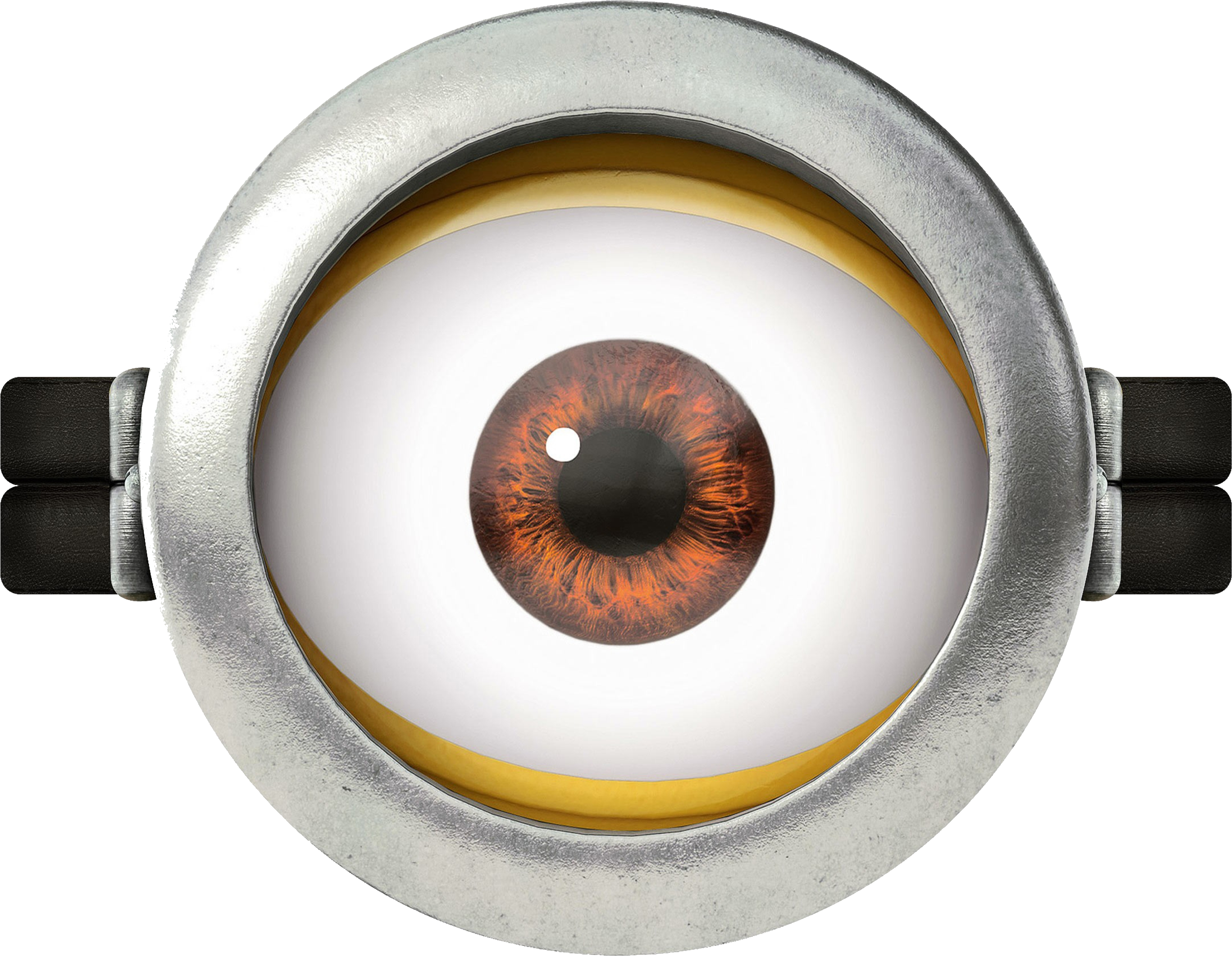 Minion Eyes Transparent PNG Image