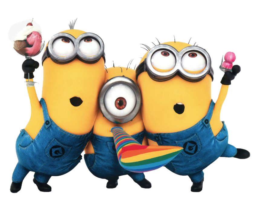 Birthday Minions Transparent PNG Image