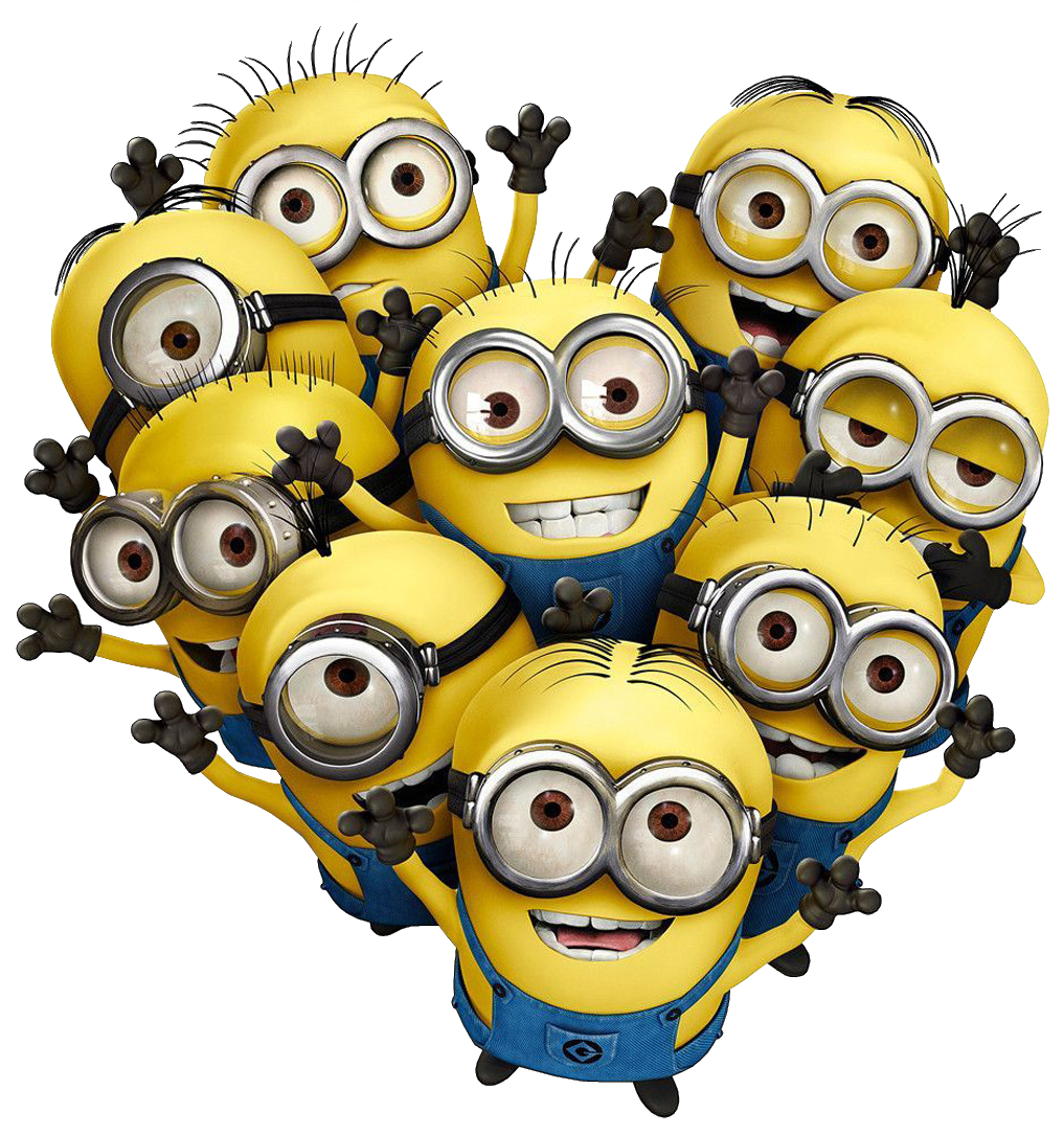 Group Minions Transparent PNG Image