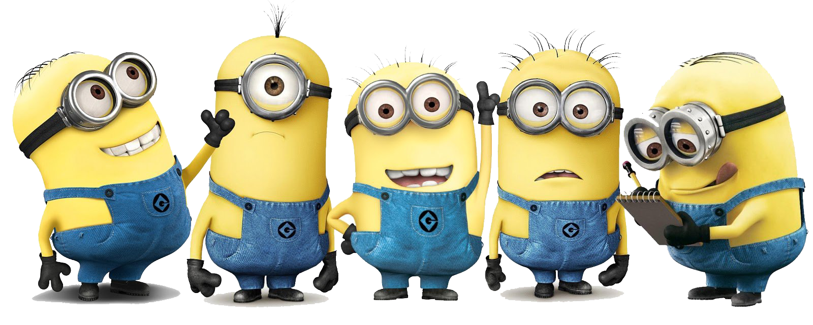 Group Minions Transparent PNG Image