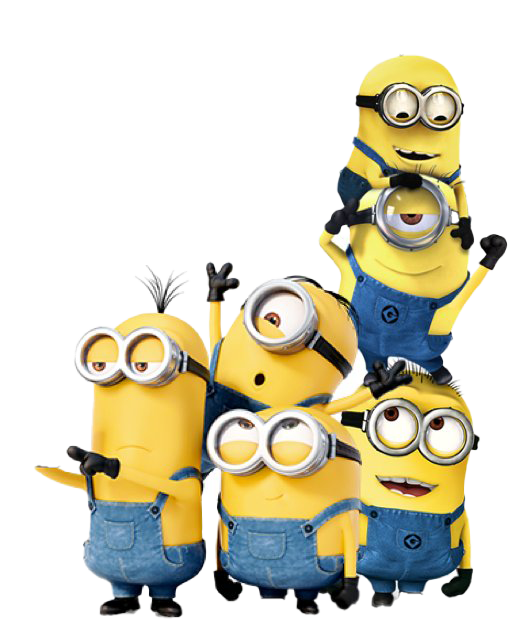 Group Minions Transparent PNG Image
