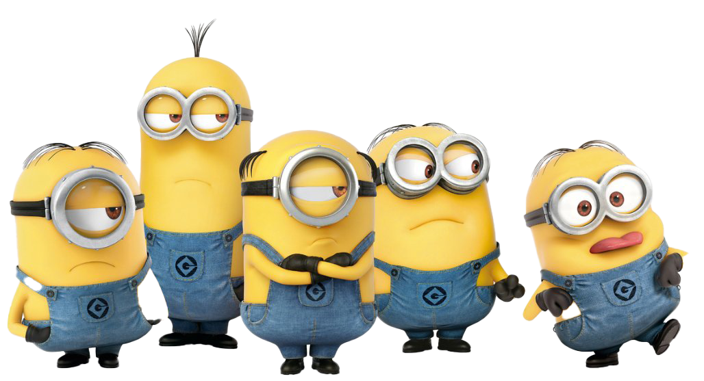 Group Minions Transparent PNG Image