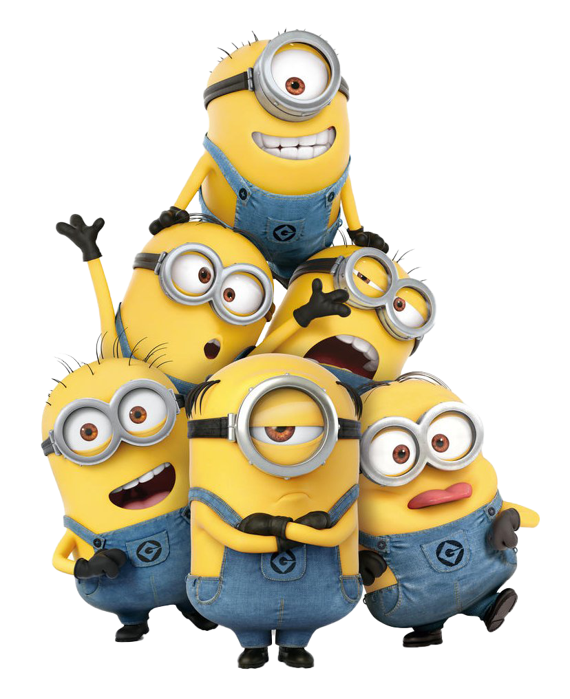 Group Minions Transparent PNG Image