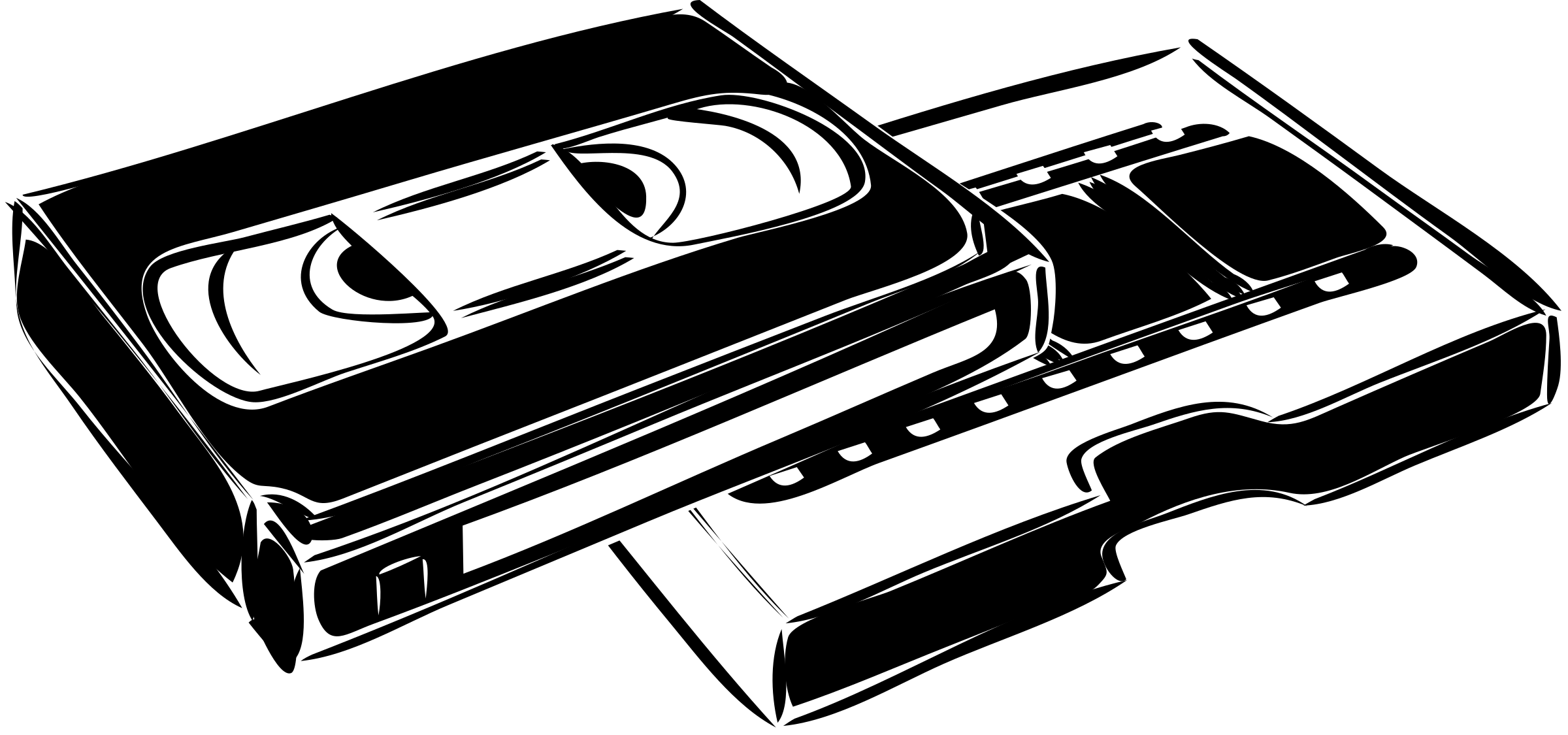 Vcrs Videotape Automotive graphy Vhs Exterior Monochrome Transparent PNG Image