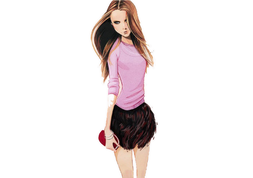 Fashion Girl Transparent PNG Image