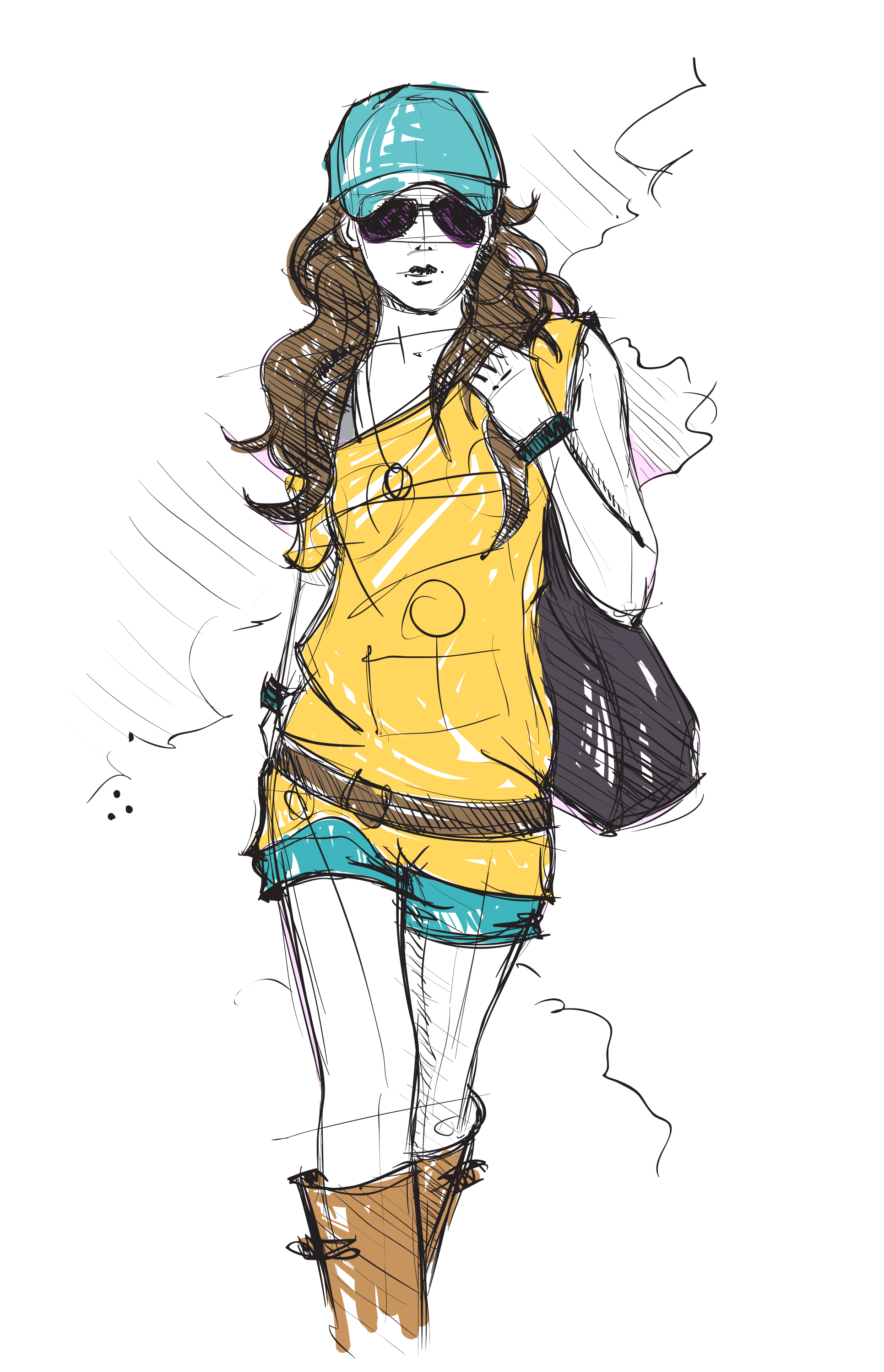 Fashion Girl Transparent PNG Image