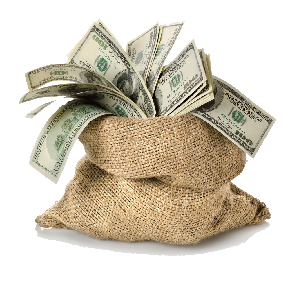 Currency Banknote Bag Transparent PNG Image
