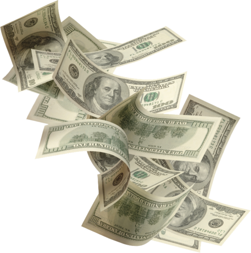 Currency Floating Banknote Transparent PNG Image