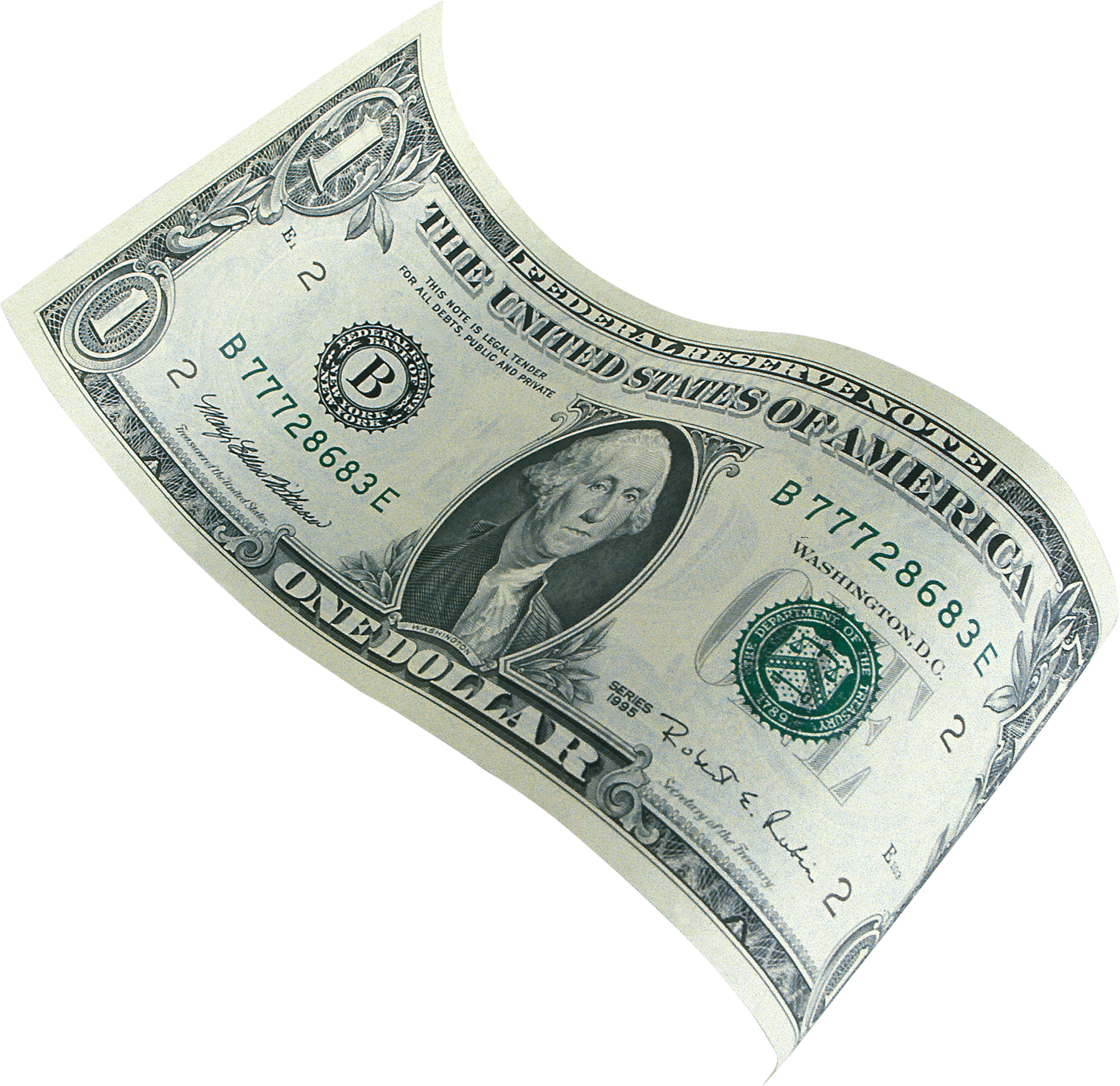 Dollar Banknote One Transparent PNG Image