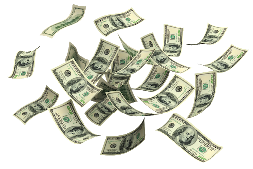 Money Falling Notes Transparent PNG Image