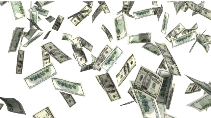 Money Falling Notes Transparent PNG Image