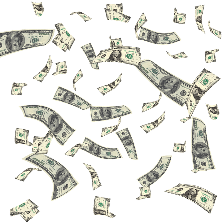 Money Falling File Transparent PNG Image