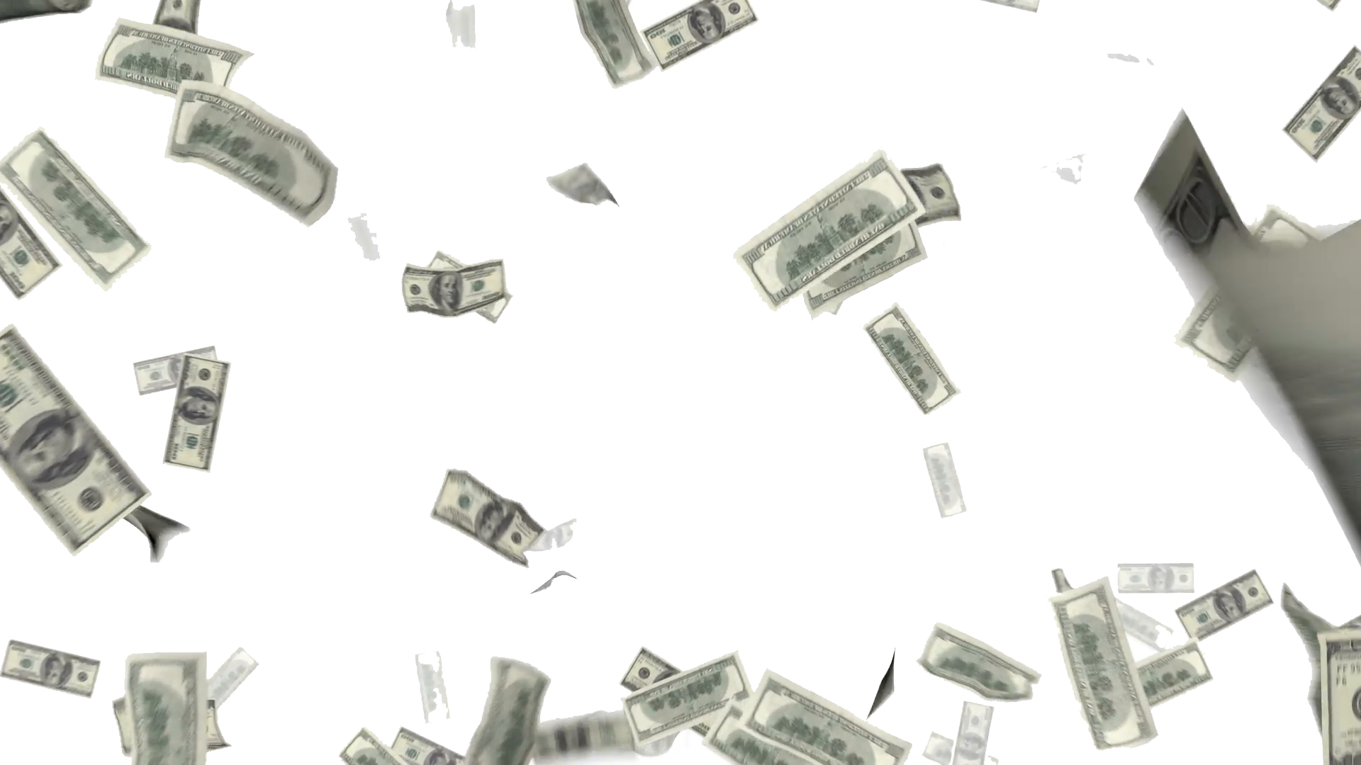 Money Falling Transparent PNG Image