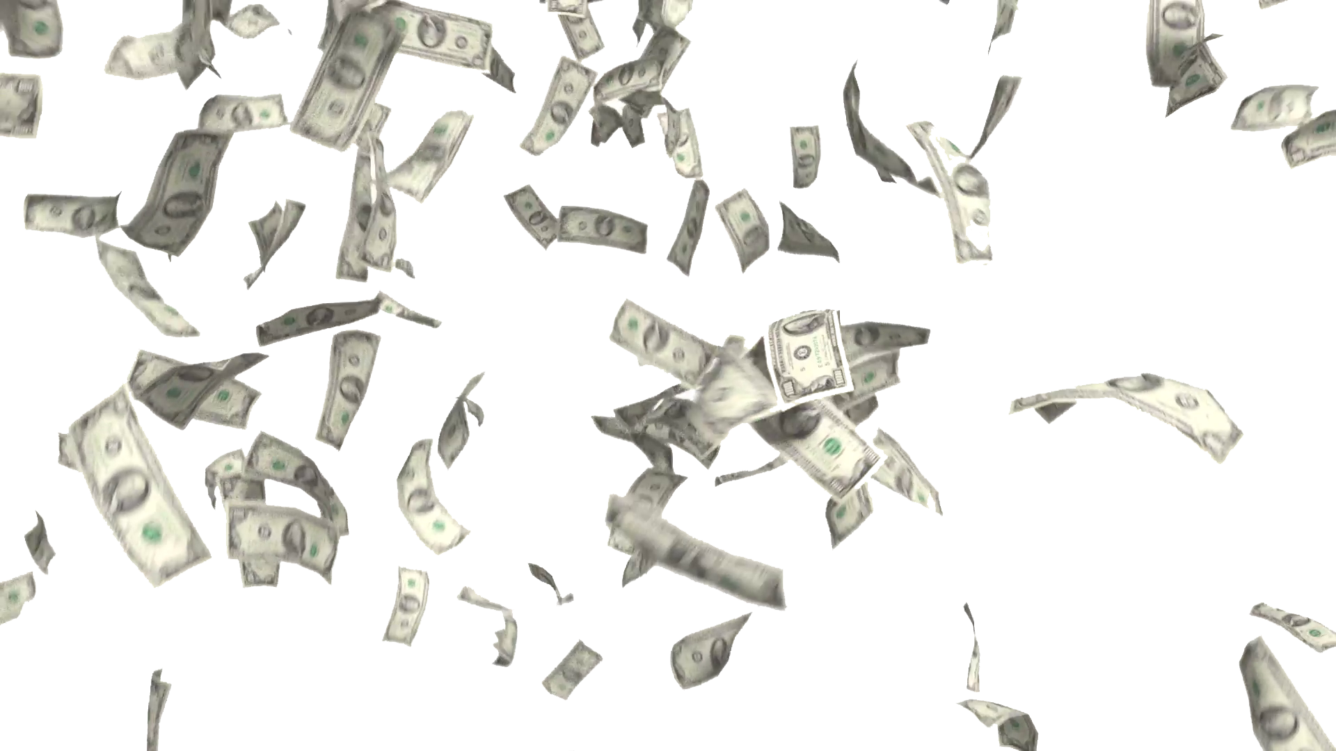 Money Falling Transparent PNG Image