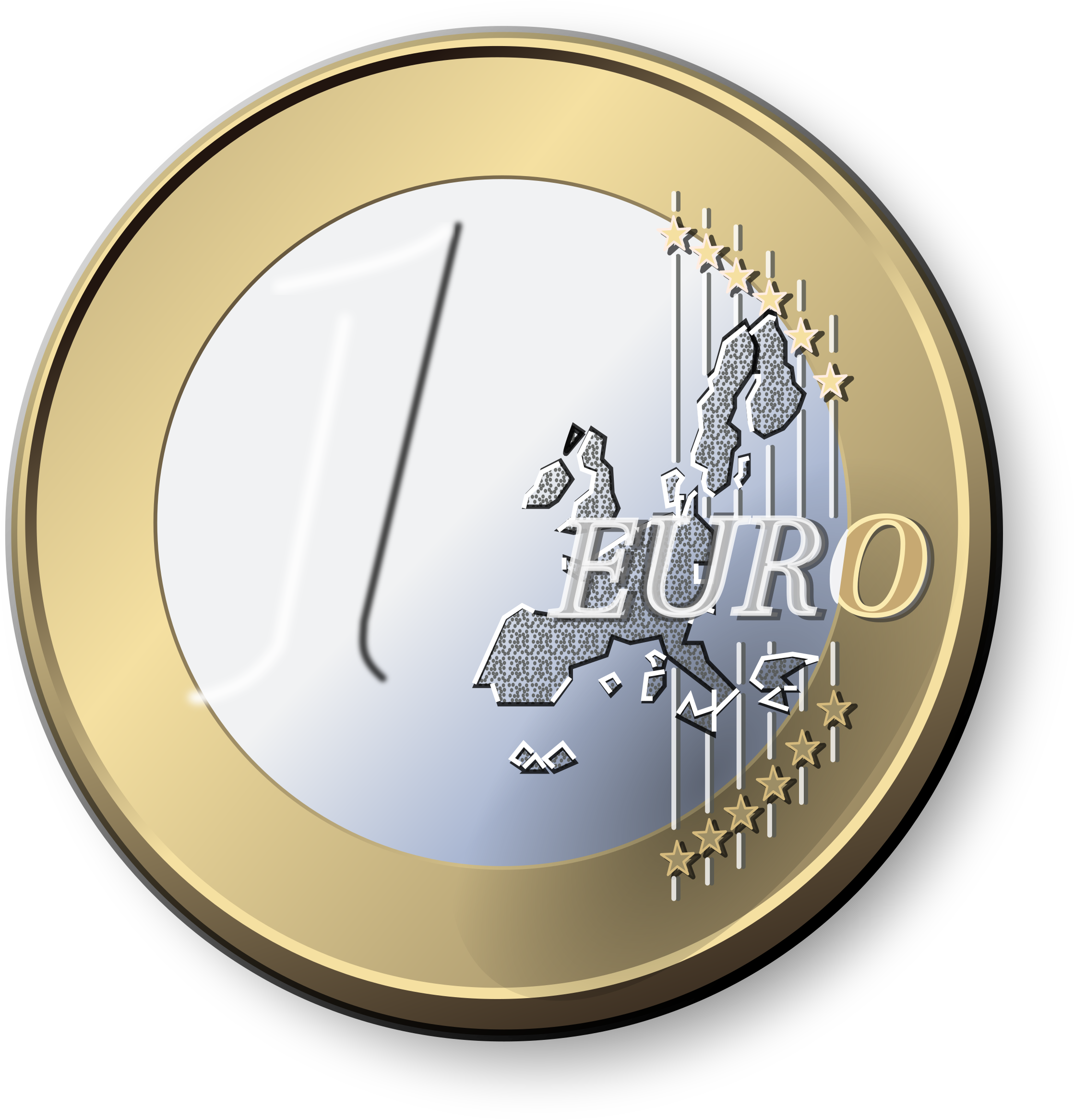 Gold Euro Transparent PNG Image