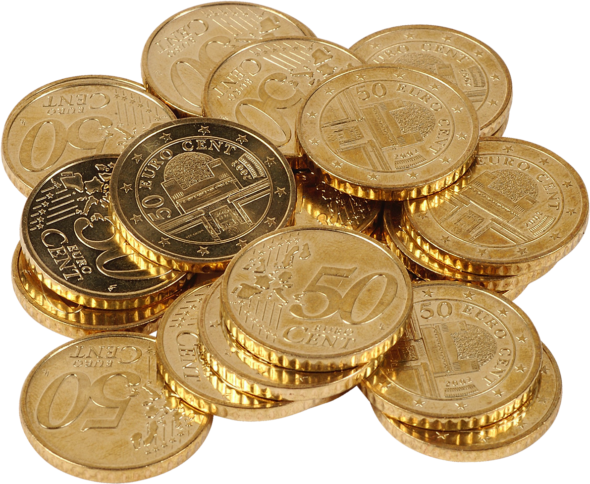 Gold Euro Transparent PNG Image