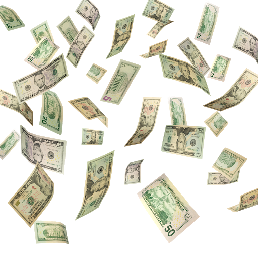Money Falling Notes Transparent PNG Image