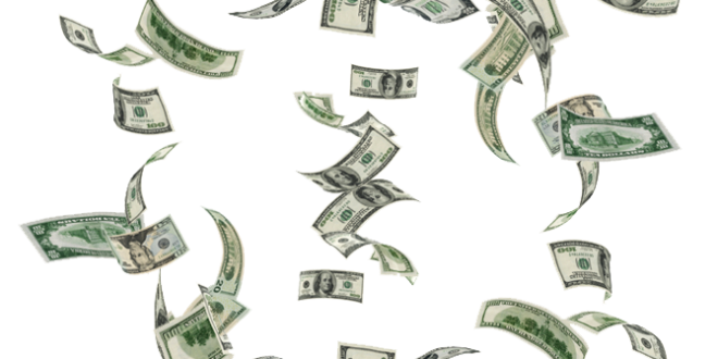 Money Falling Notes Transparent PNG Image