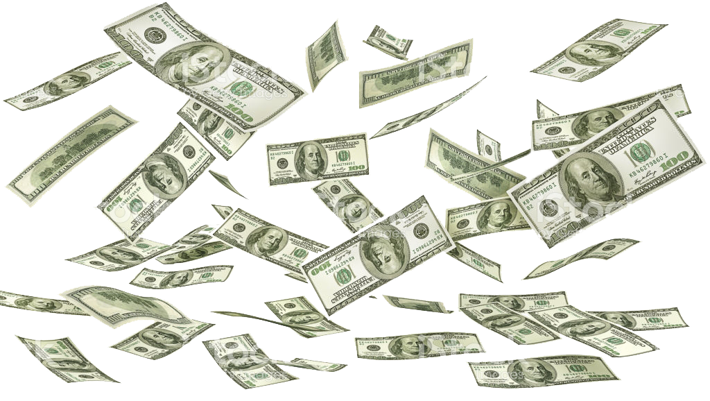 Money Falling Notes Transparent PNG Image