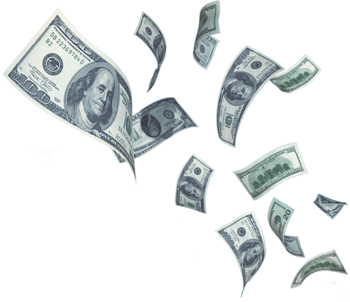 Money Falling Notes Transparent PNG Image