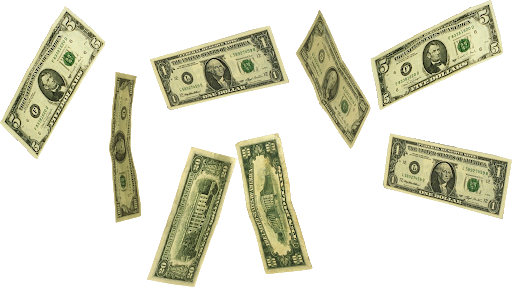 Money Falling Notes Transparent PNG Image