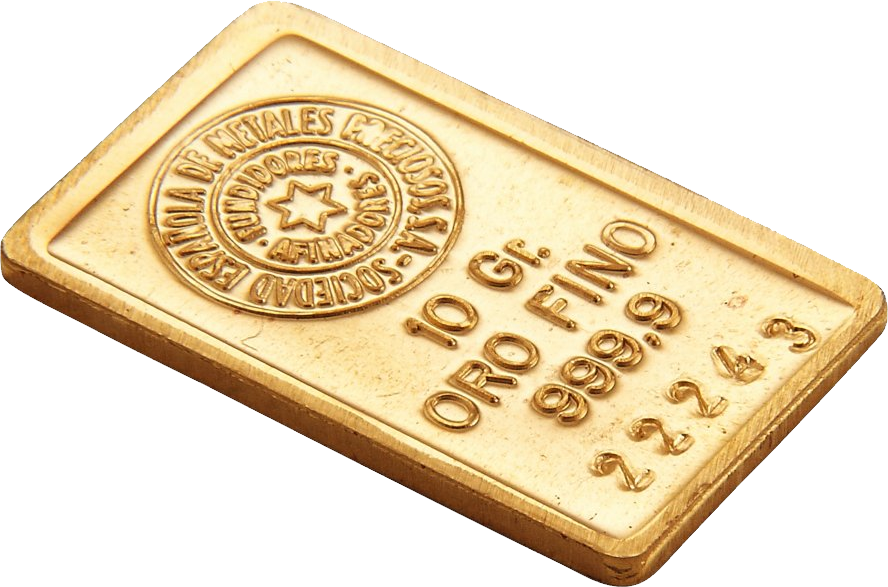 Single Bar Gold Transparent PNG Image