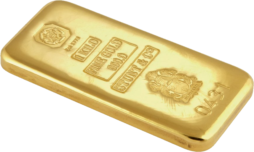Single Bar Gold Transparent PNG Image