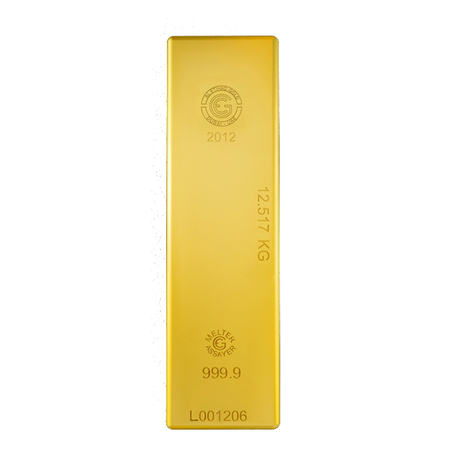 Single Bar Gold Transparent PNG Image