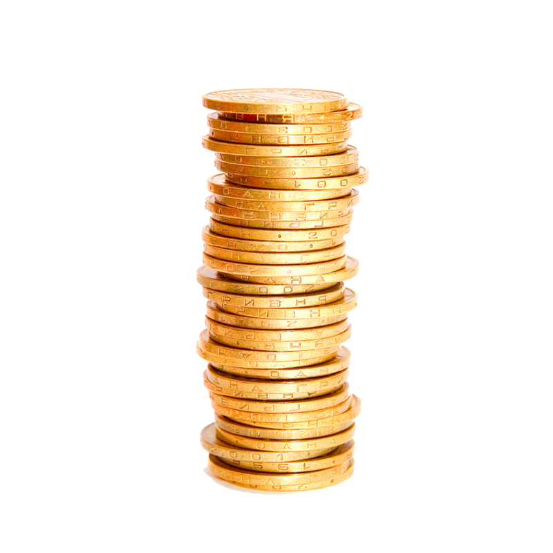 Golden Tower Coins Stack File Transparent PNG Image