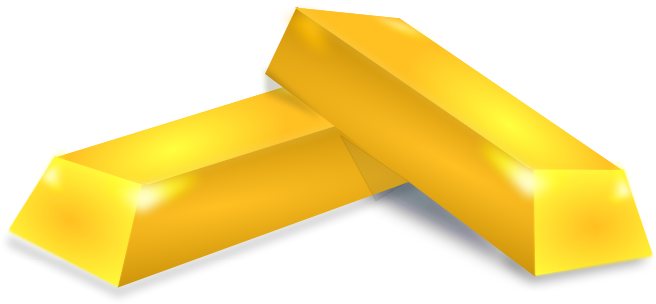 Vector Bar Gold Transparent PNG Image