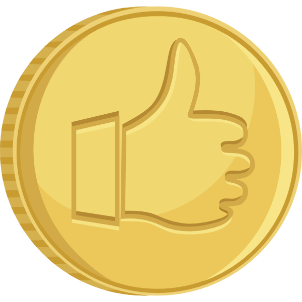 Cartoon Coin Background Transparent PNG Image