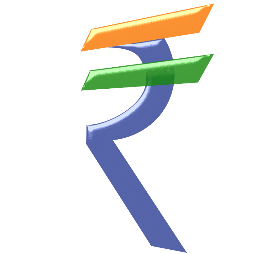 Rupee Symbol Background Transparent PNG Image