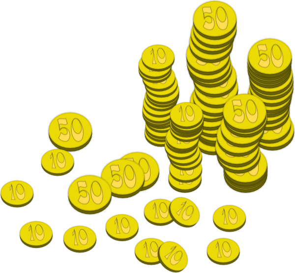 Cartoon Coin Transparent PNG Image