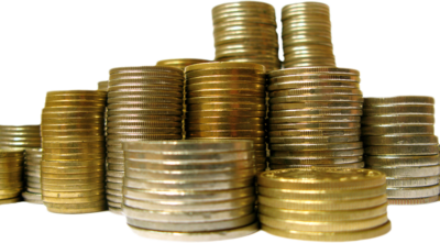 Coin Stack Background Transparent PNG Image